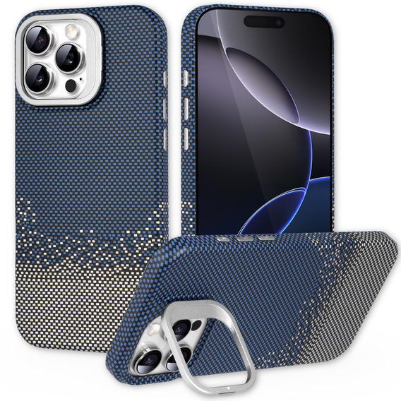 Case for iPhone 16 Pro, Frame Kickstand, for MagSafe, Sand Blue