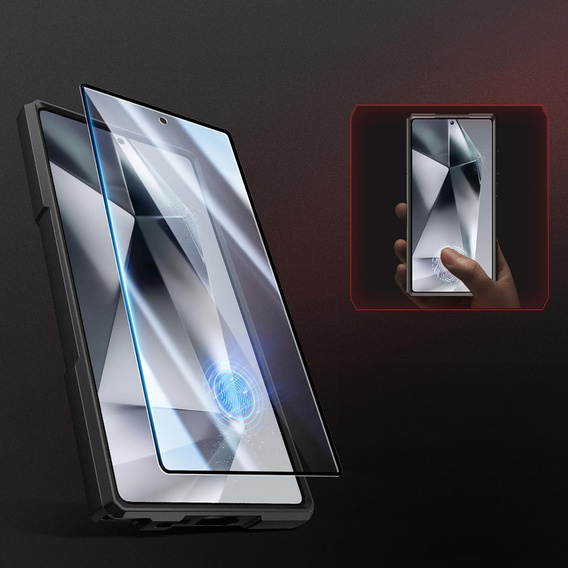 Case for Samsung Galaxy S25 Ultra Tongate MECH MagSafe Series - blue + 9H Tempered Glass