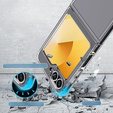 Case for Samsung Galaxy Z Flip7 FE / Z Flip6, Fusion Hybrid, transparent