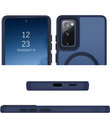 Case for Samsung Galaxy S20 FE, for MagSafe, ERBORD Matt Case, dark blue + Screen Glass