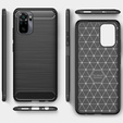 Case for Xiaomi Redmi Note 10 / 10S, Carbon, black
