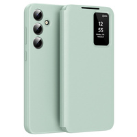 Flip case for Samsung Galaxy S24, Smart View Wallet, green