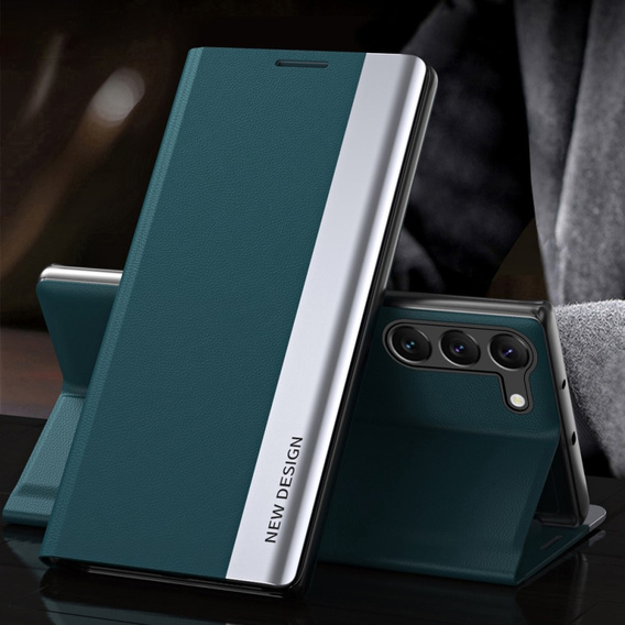Flip case for Samsung Galaxy S23 Plus, Side Magnetic, green