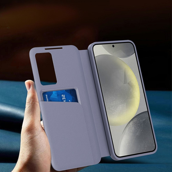 Flip case for Samsung Galaxy A56 5G, Smart View Wallet, purple