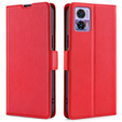 Flip case for Motorola Edge 30 Neo 5G, Wallet Thin Magnet, red