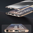 Case for Samsung Galaxy S25 Ultra, Magnetic Dual Glass, gold
