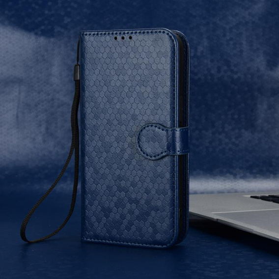 Flip case for Realme Note 70T 4G, Wallet Rhombus, blue
