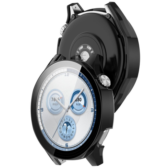 2in1 Case + Tempered Glass for Huawei Watch GT 5 46mm, black