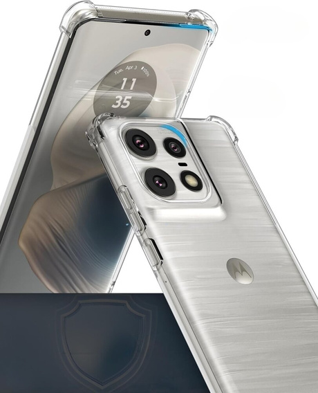 Case for Motorola Edge 50 Pro, Dropproof, transparent