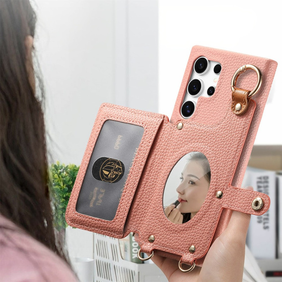 Case for Samsung Galaxy S25 Ultra, GKK Leather, black