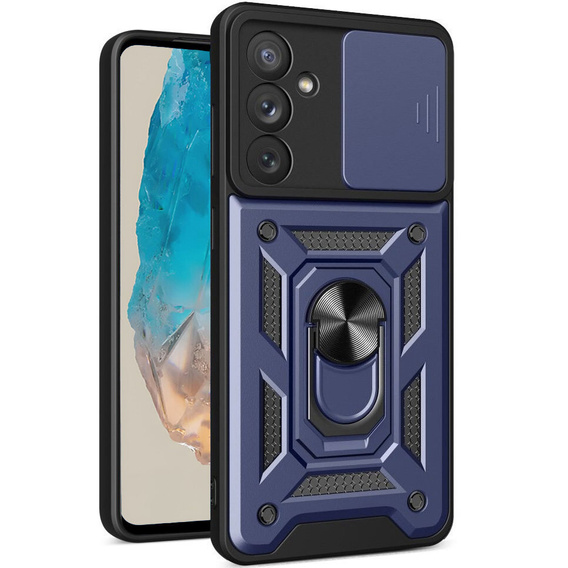 Case for Samsung Galaxy M35, CamShield Slide, blue