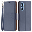 Flip case for Samsung Galaxy A54 5G, Wallet Litchi Magnet, dark blue