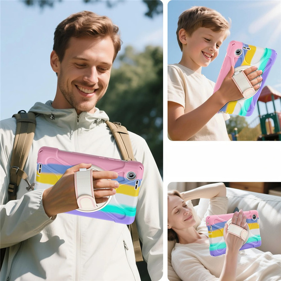 Armoured case with stand and shoulder strap for Lenovo Tab One