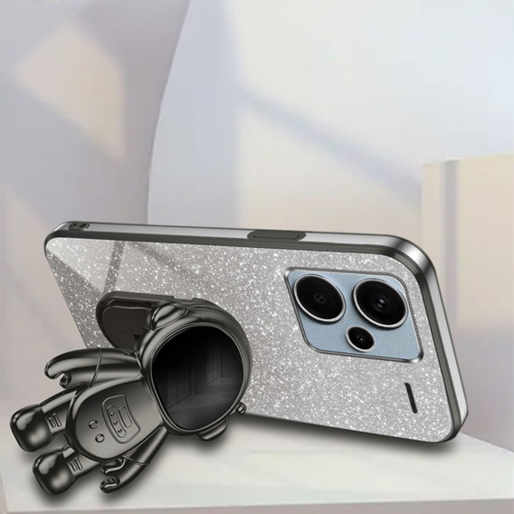 Case for Xiaomi Redmi Note 13 Pro+, Glitter Astronaut, black