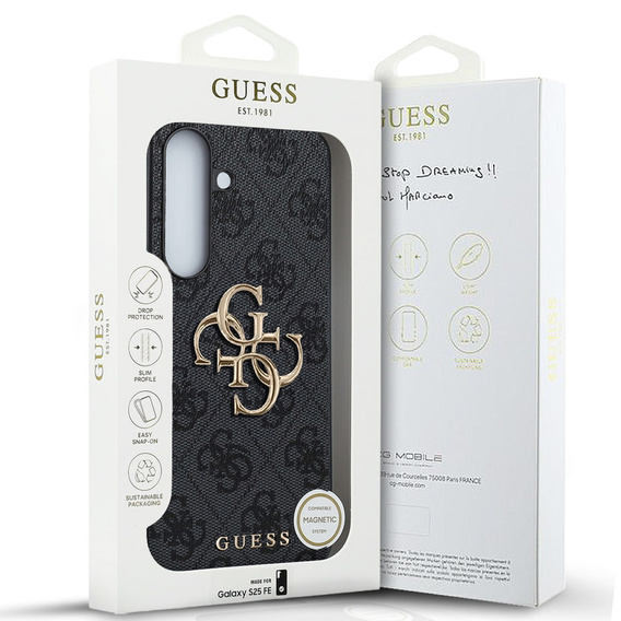 GUESS 4G Big Metal Logo case for Samsung Galaxy S25 FE