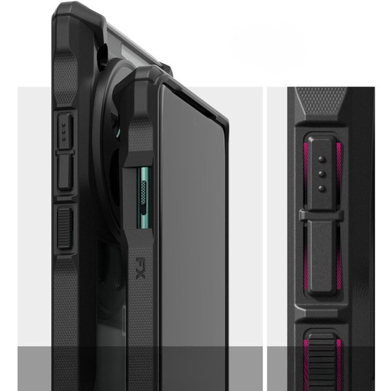 Ringke Fusion X case, transparent/black for OnePlus 12 5G