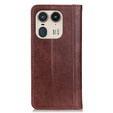 Flip case for Motorola Edge 50 Ultra, Split Leather, brown