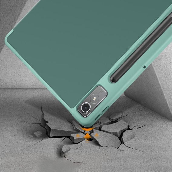 Case for Lenovo Tab P12, Smartcase with stylus space, green