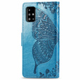 Flip case for Samsung Galaxy A51 4G, Butterfly, blue