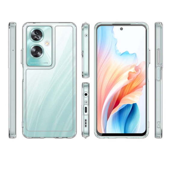 Case for Oppo A79 5G, Fusion Hybrid, transparent