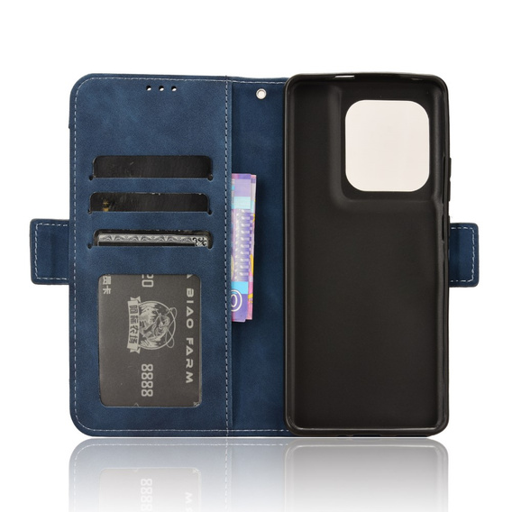 Flip case for Motorola Edge 50 Ultra, Card Slot, dark blue