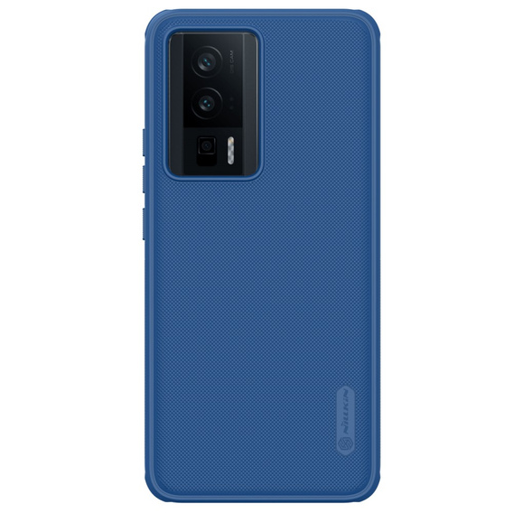 NILLKIN Case for Poco F5 Pro 5G, Super Frosted Shield Case, blue