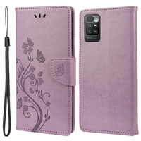 Flip case for Xiaomi Redmi 10, Butterfly, purple