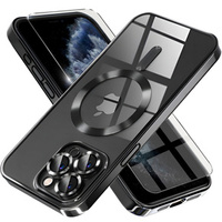 Case for iPhone 11 Pro, Electro MagSafe, black + Screen Glass
