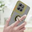 Case for Motorola Moto G15 / Motorola Moto G15 Power, Frosted Ring, green