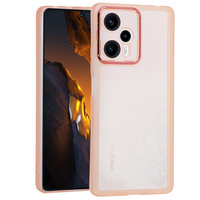 Case for Xiaomi Poco F5, Fusion Hybrid, transparent / pink