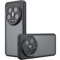 Case for Xiaomi 14 Ultra, Fusion Hybrid, with camera protection, transparent / black