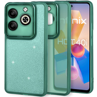 Case for Infinix Hot 40i, Glittery Powder, green