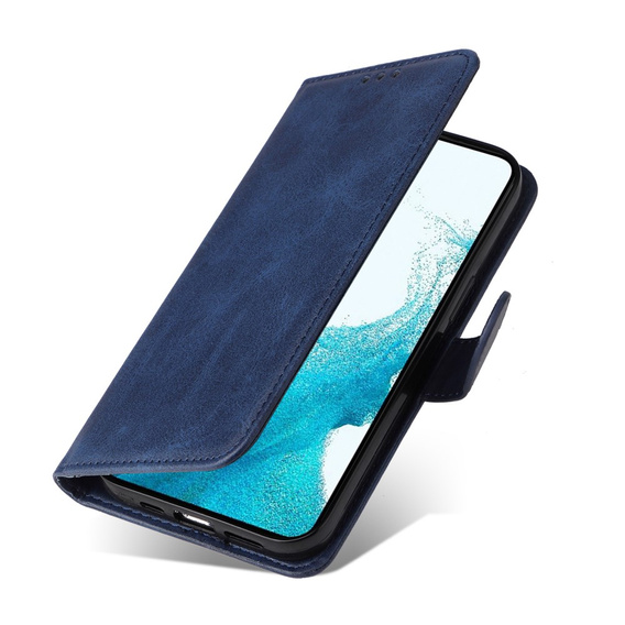 Flip case for Samsung Galaxy A34 5G, Leather Wallet, dark blue