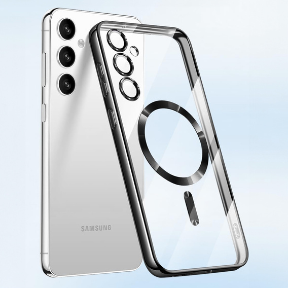 Case for Samsung Galaxy A05s, Electro MagSafe, black + Screen Glass