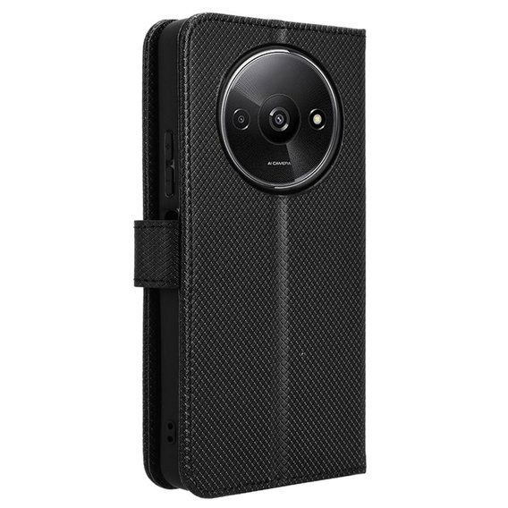 Flip case for Xiaomi Redmi A3, Wallet Smart Magnet, black
