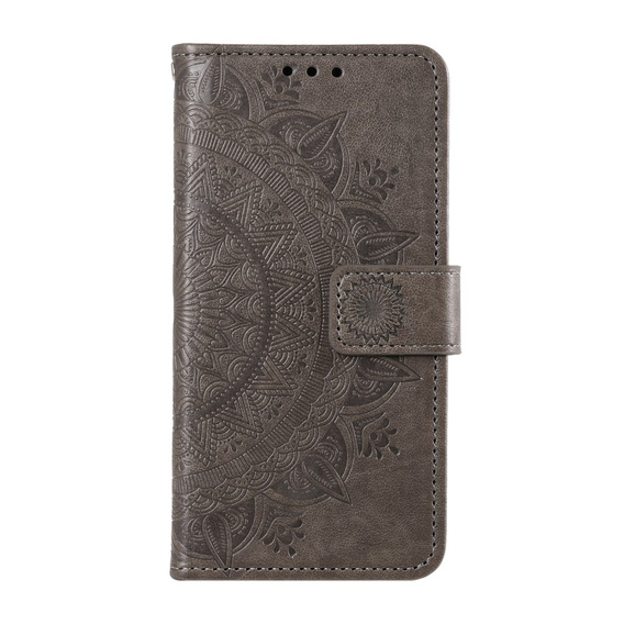 Flip case for Xiaomi Redmi Note 13 Pro 4G / Xiaomi Redmi Note 14S / Xiaomi Poco M6 Pro 4G, Mandala, grey