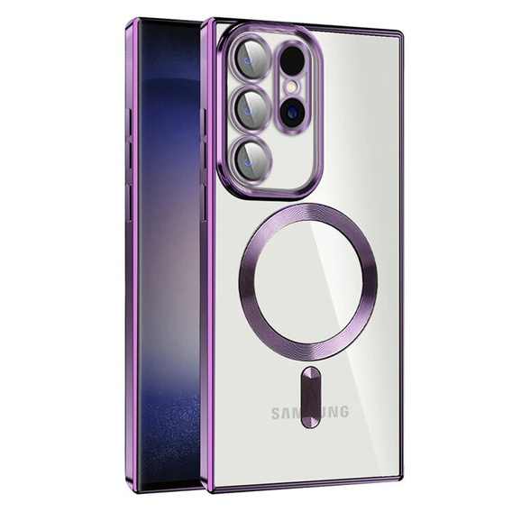 Case for Samsung Galaxy S22 Ultra, MagSafe Hybrid, purple