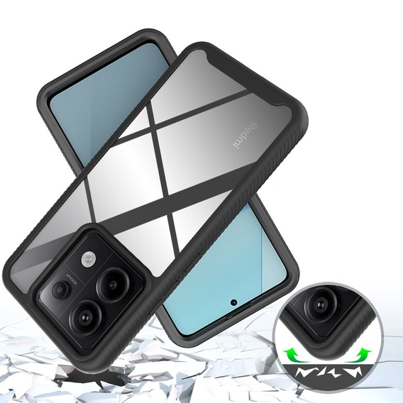Case for Xiaomi Redmi Note 13 Pro 5G, Shockproof, with film, black