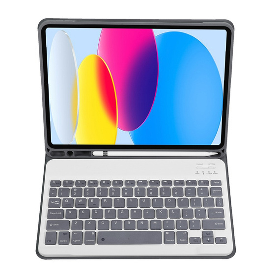 Case + keyboard iPad 10.9 2022 10 Gen, Pen Slot, purple