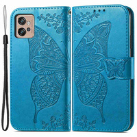 Flip case for Motorola Moto G32, Butterfly, blue