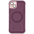 Case for iPhone 15, ERBORD Armor Mag, maroon