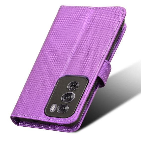 Flip case for Oppo Reno 12, Wallet Smart Magnet, purple