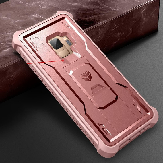 Armored case for Samsung Galaxy S9, Dexnor Full Body, pink