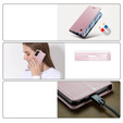CASEME flip case for Samsung Galaxy S21, Waxy Textupink, pink