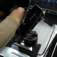 Magnetic vacuum phone holder, for smartphones with MagSafe and magnetic cases