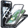 Case for Google Pixel 8 Pro, Shockproof, with screen film, for MagSafe, black