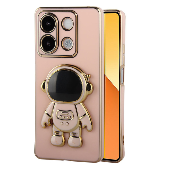 Case for Xiaomi Redmi Note 13 5G, Astronaut, pink + 9H Tempered Glass