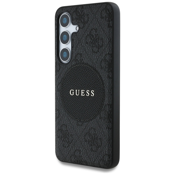 GUESS 4G Circle Classic Logo MagSafe case for Samsung Galaxy S25