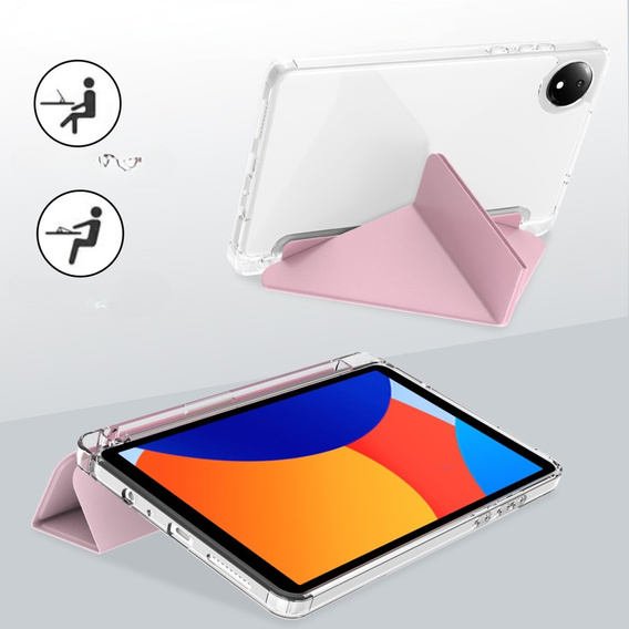 Case for Xiaomi Redmi Pad SE 8.7", Origami, pink rose gold