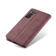 CASEME case for Samsung Galaxy S22+ Plus 5G, Leather Wallet Case, red